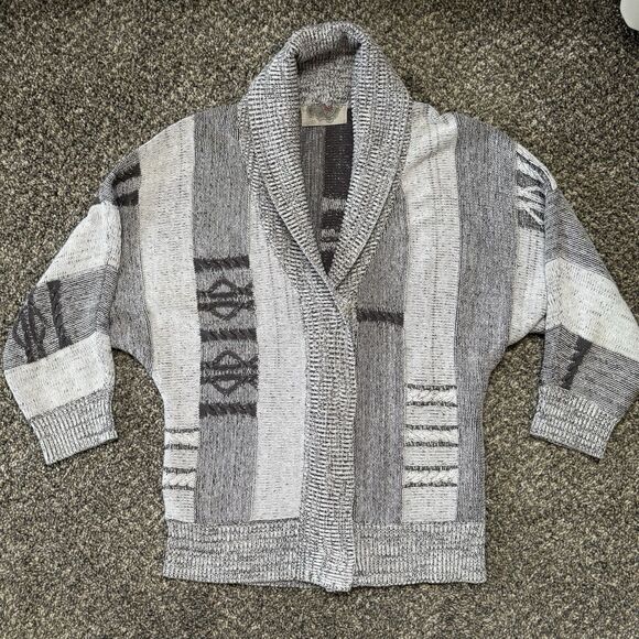 Ecote Gray Boho Cardigan, 3/4 Length Sleeves. Size Small. - Picture 1 of 7